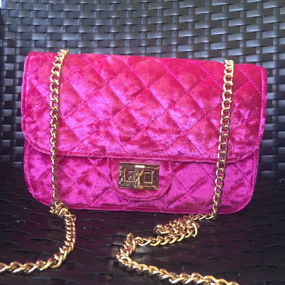 velvet crossbody bag